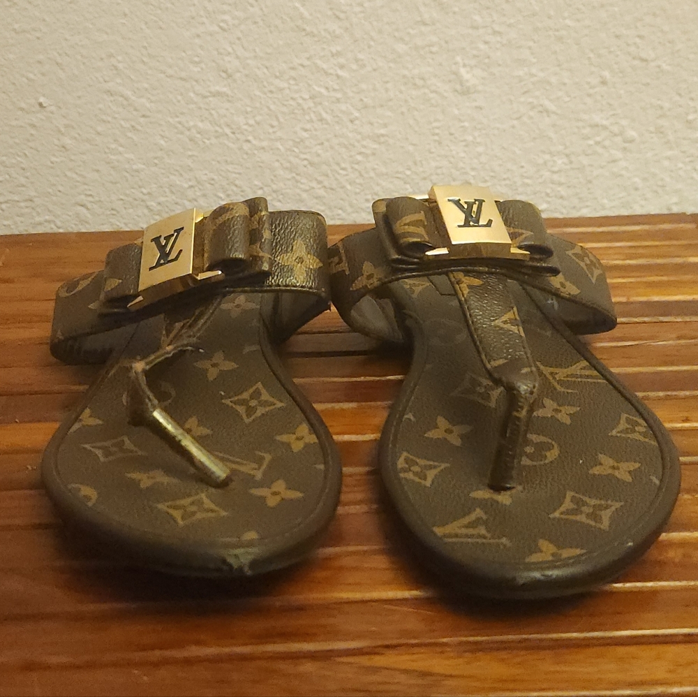 Louis Vuitton Brown Monogram Leather Strap - Picture 2 of 10